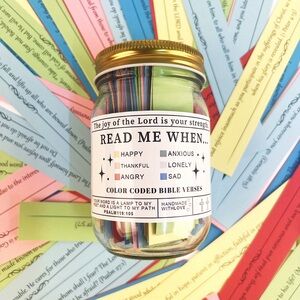 Bible verses in a jar